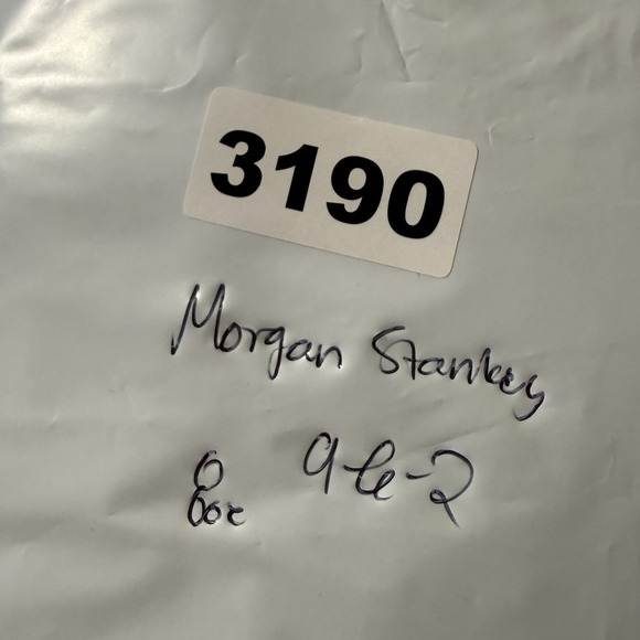 Vintage Morgan Stanley T-Shirt Adults Large Spell Out Logo NYC Investment Bank - Picture 12 of 12